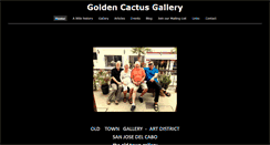 Desktop Screenshot of goldencactusgallery.com
