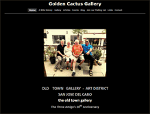 Tablet Screenshot of goldencactusgallery.com